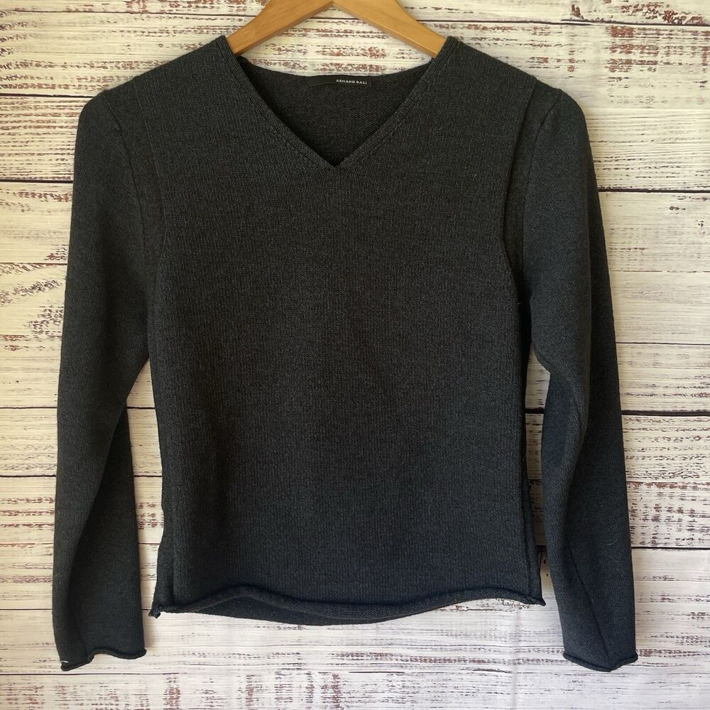 Armand Basi Barcelona Wool Sweater Preppy Minimalist Capsule Pullover Small
